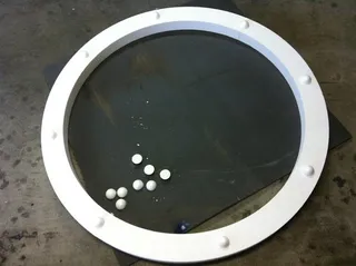 Dentist clinic - porthole frame 1200mm