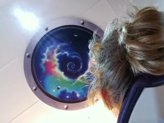 Dentist clinic - patient view ceiling art