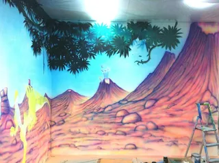 Funky planet - dino scene start