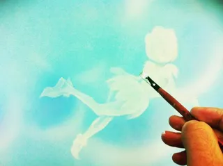 Funky planet - magic fairy being created