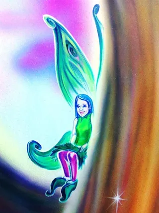 Funky planet - magic fairy resting
