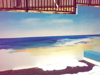 Kindy kids sydney - beach scene progress