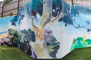 Kindy kids sydney - main wall finish