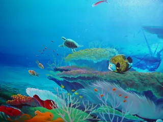 Under sea - reef bottom scene