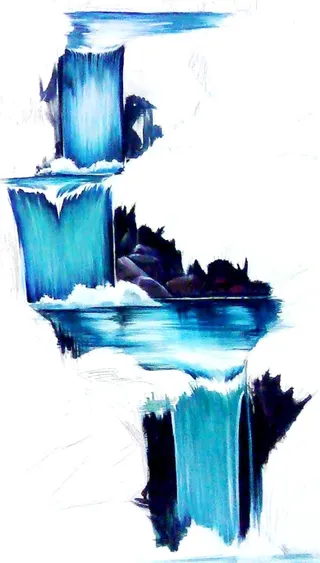 Wizzy world - waterfall wall fairy room